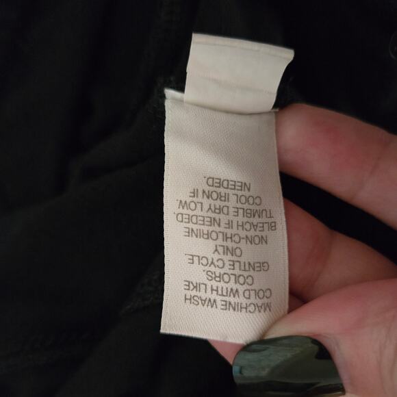 J. Jill Wearever Collection Black Pleated Cropped Stretch Knit Pull On Pant XL - Picture 13 of 13